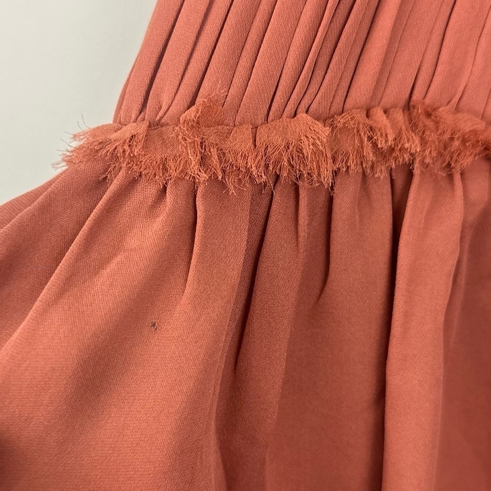 Cinq á Sept Lotus Silk Peplum Top Flaw - Picture 4 of 16